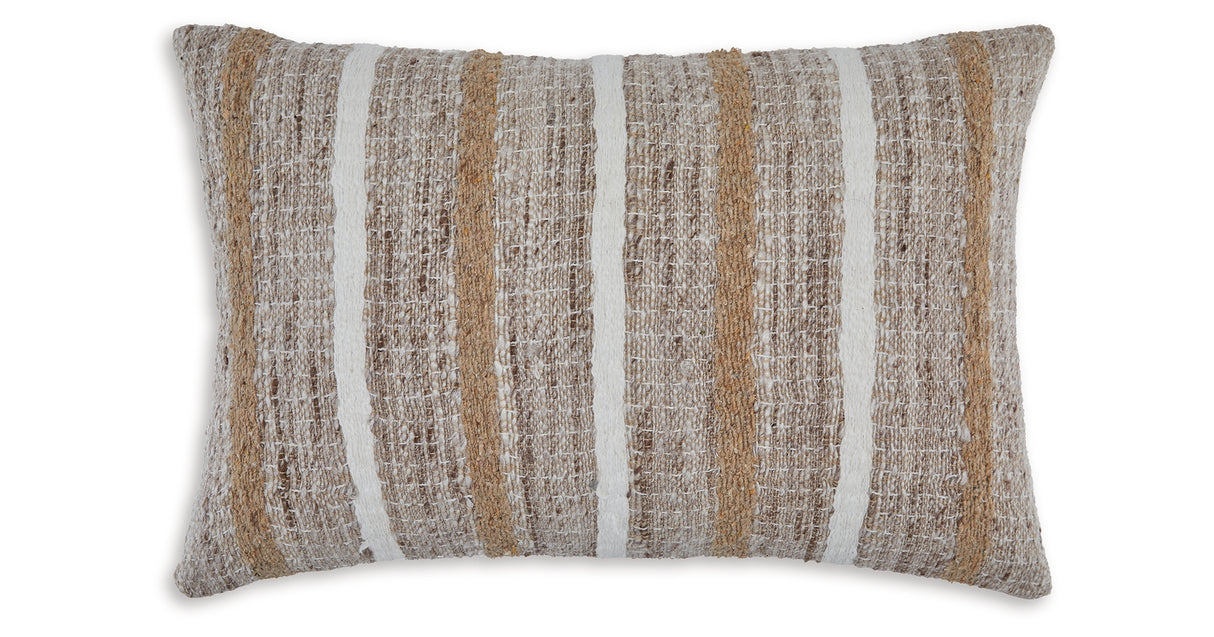 Benish Tan/Brown/White Pillow (Set of 4) from Ashley Furniture - Luna Furniture