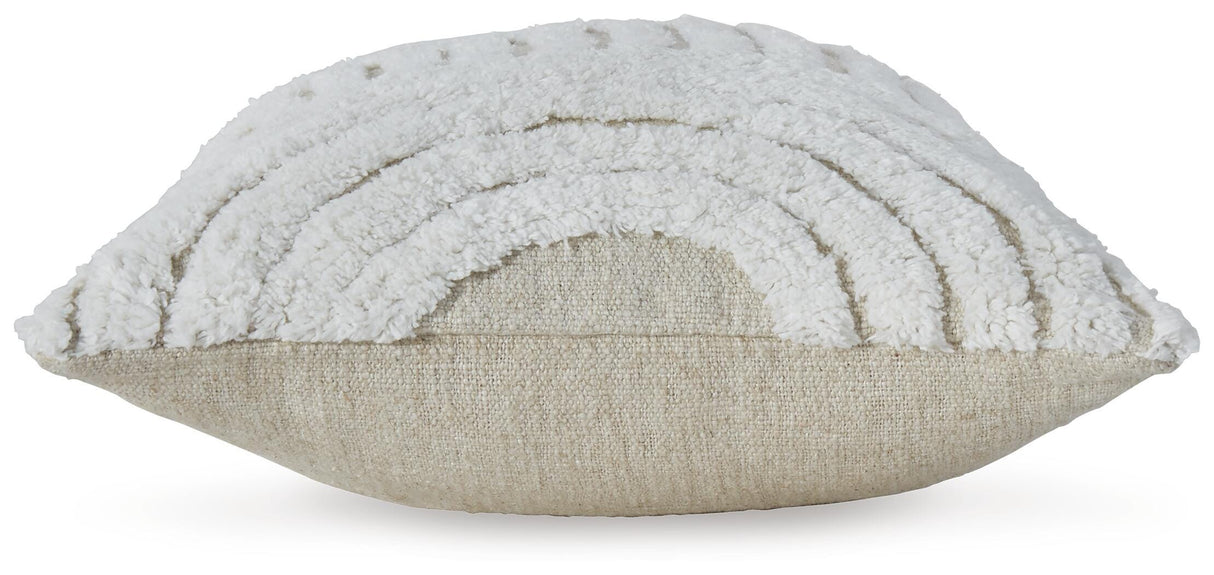 Farissen White/Tan Pillow from Ashley - Luna Furniture