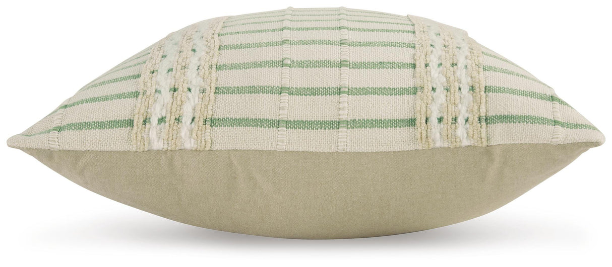 Rowton White/Green Pillow from Ashley - Luna Furniture