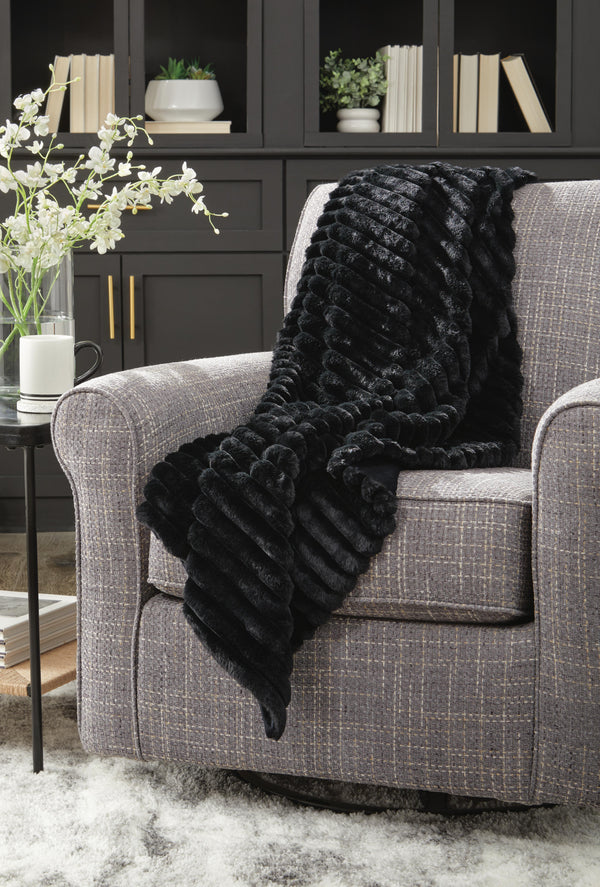 Alsonwell Black Throw