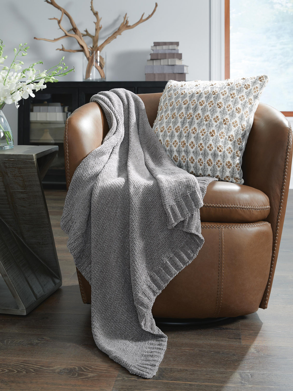 Anawood Gray Throw from Ashley - Luna Furniture