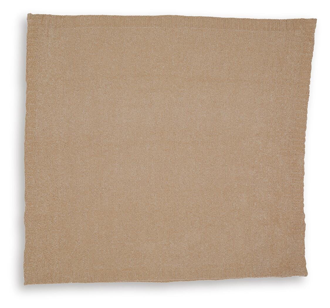 Anawood Gold Throw from Ashley - Luna Furniture