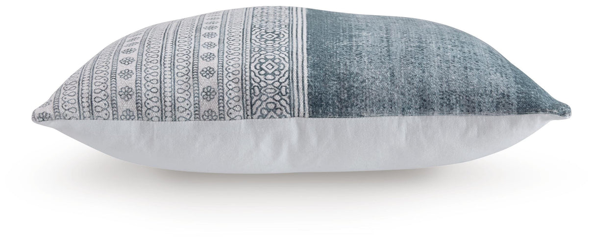 Harperville Blue/White Pillow from Ashley - Luna Furniture