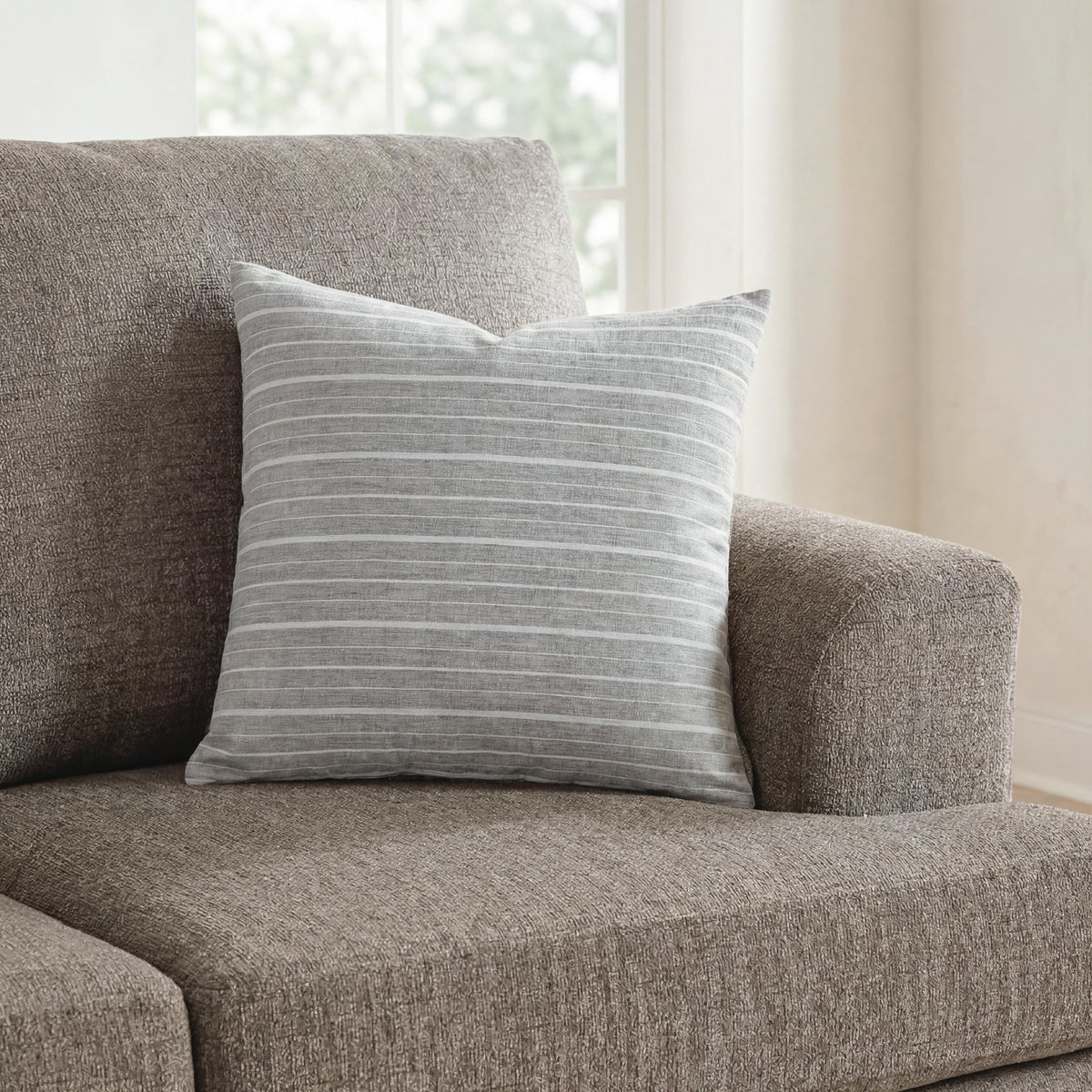 Vernthrone Taupe/White Pillow (Set of 4) from Ashley - Luna Furniture
