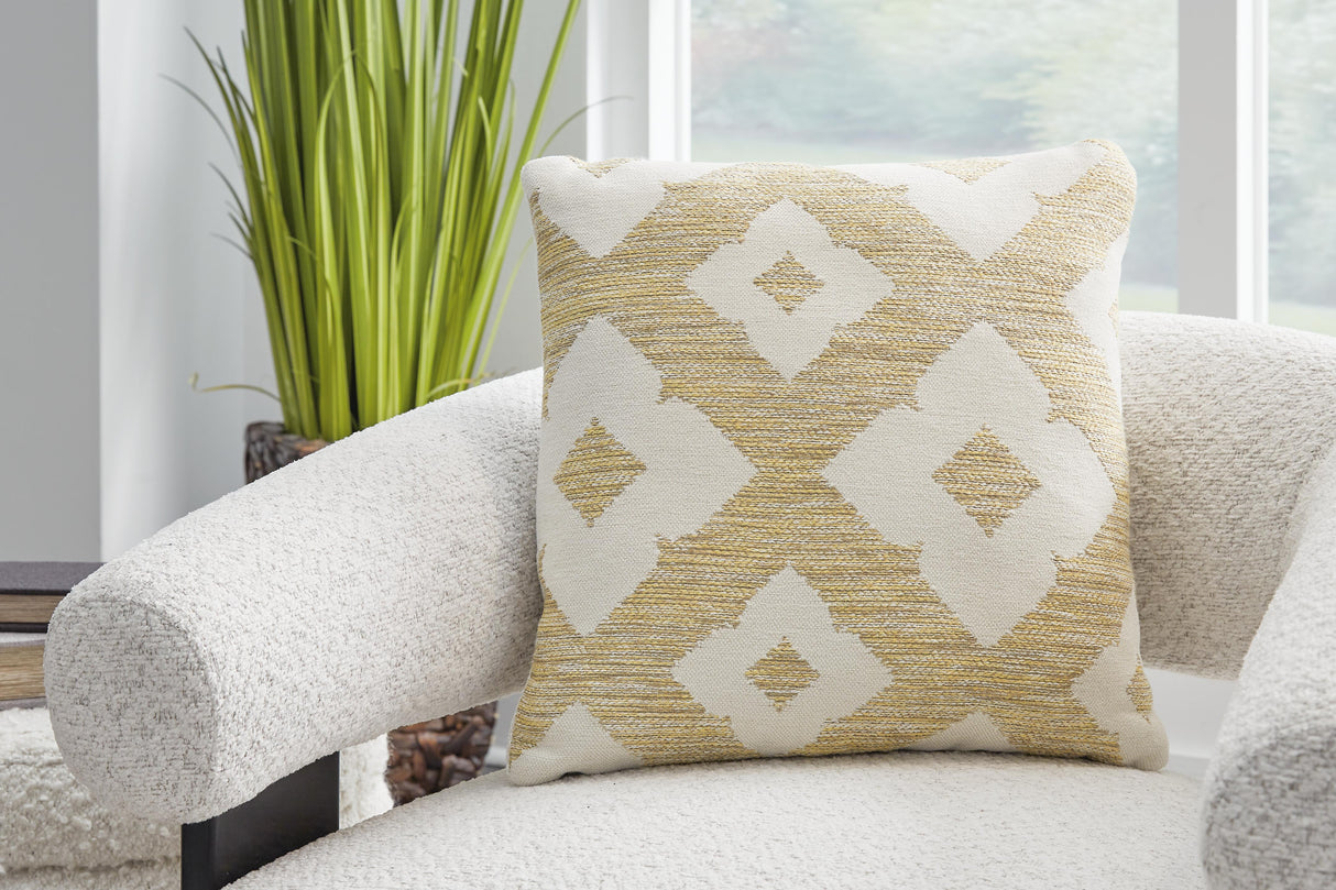 Brockner Next-Gen Nuvella Brown/Yellow Pillow from Ashley - Luna Furniture