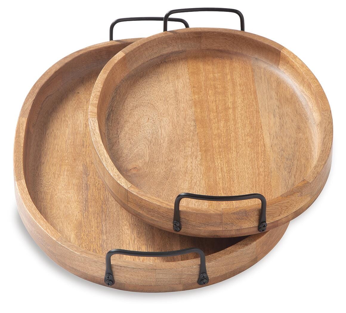 Jocelyne Brown/Black Tray from Ashley - Luna Furniture