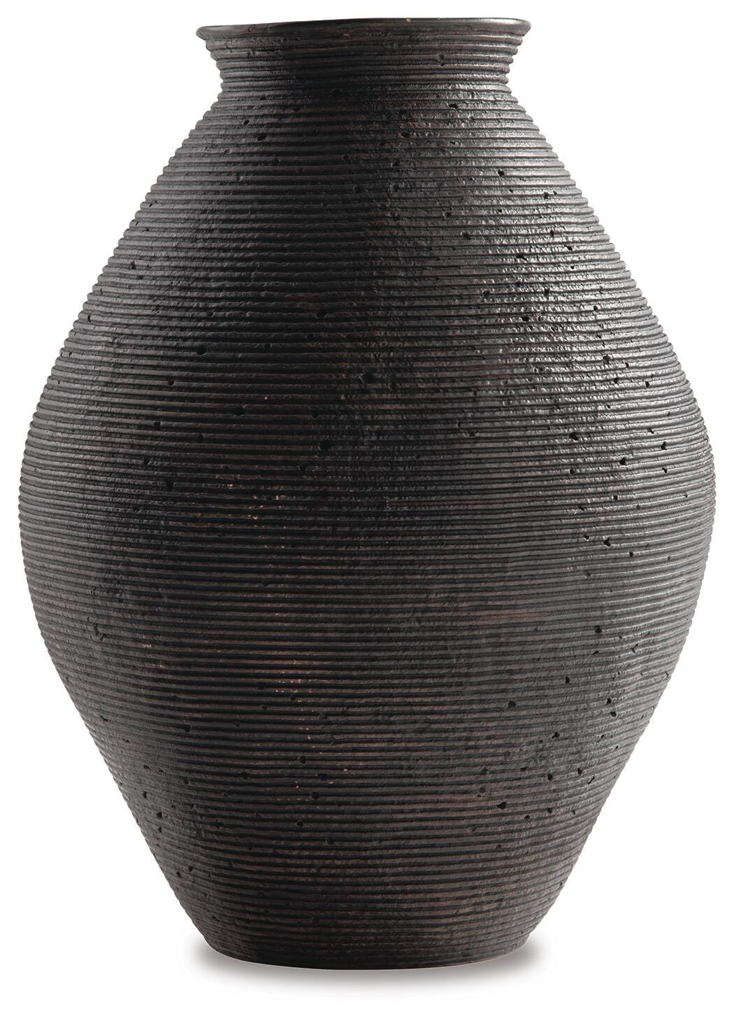 Hannela Antique Brown Vase from Ashley Furniture - Luna Furniture