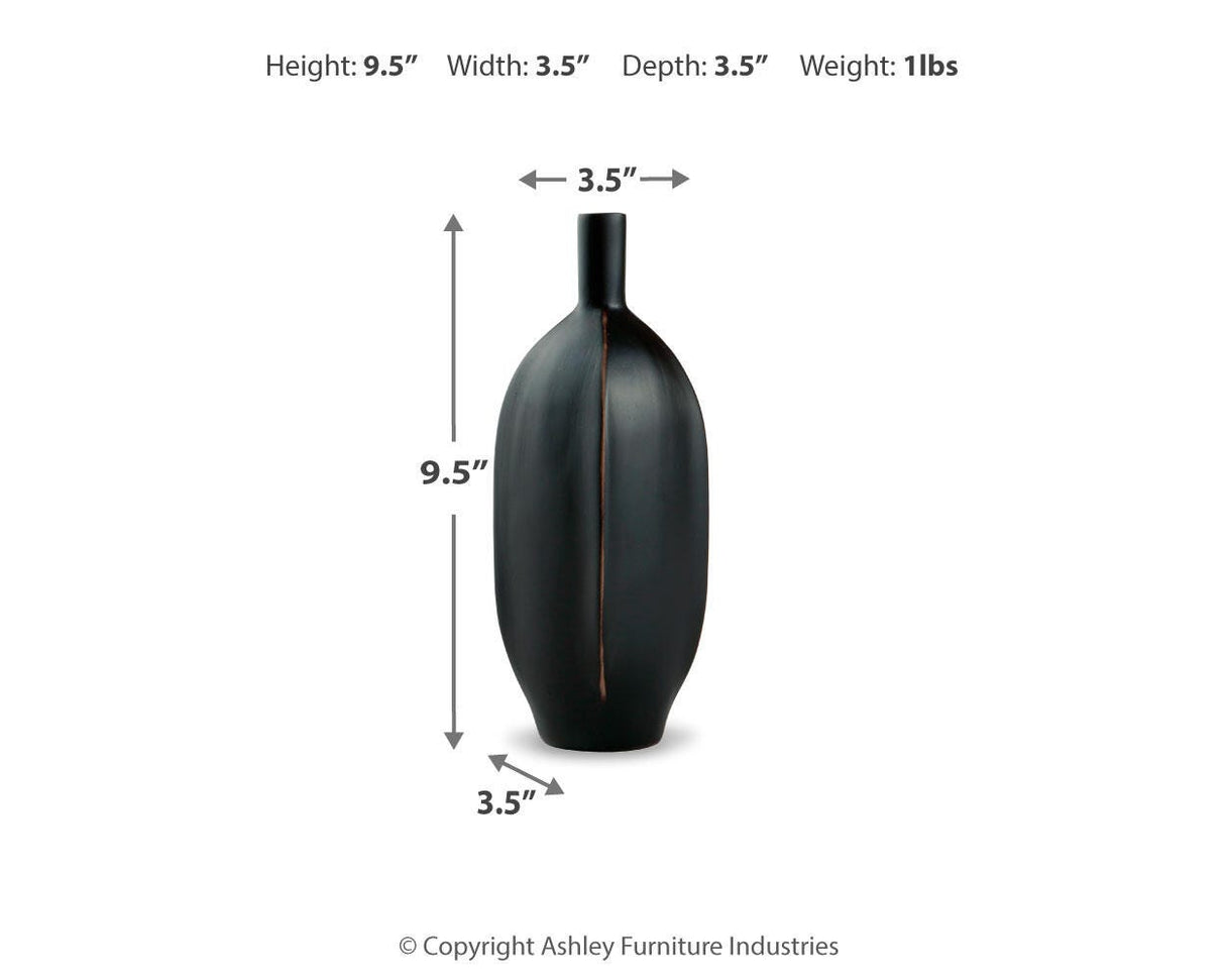 Rhaveney Black Vase from Ashley - Luna Furniture