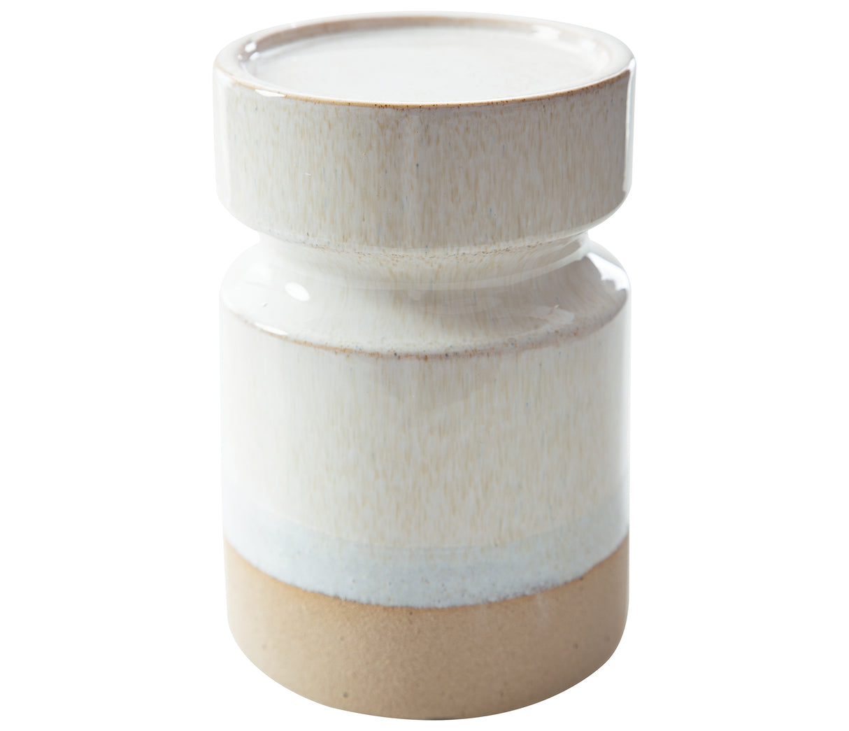 Hurston Ivory/Brown Candle Holder from Ashley - Luna Furniture