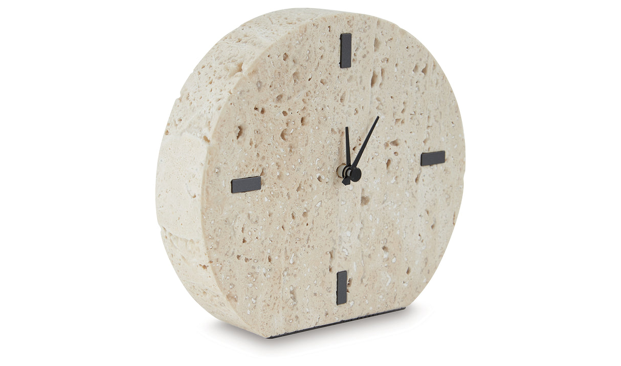 Donfordson Beige Table Clock from Ashley - Luna Furniture