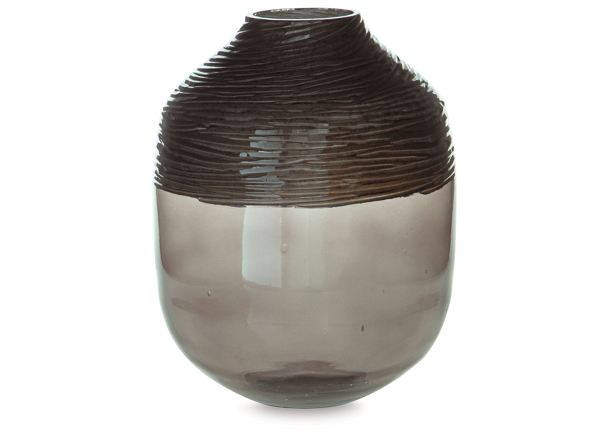 Harpwick Metallic Gray Vase from Ashley Furniture - Luna Furniture