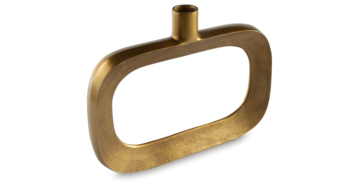 Lawtonville Antique Gold Finish Vase from Ashley Furniture - Luna Furniture