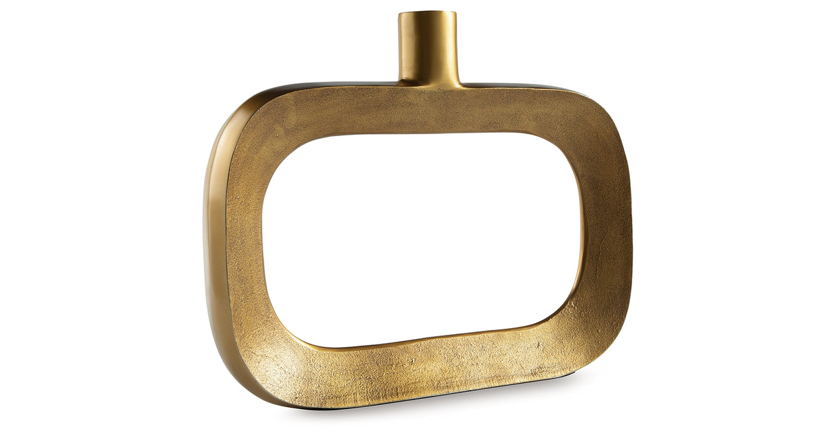 Lawtonville Antique Gold Finish Vase from Ashley Furniture - Luna Furniture