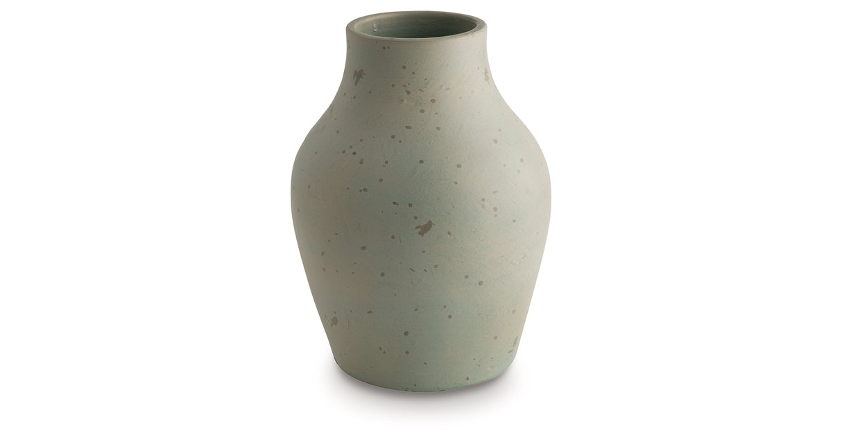 Baychester Antique Green Vase from Ashley - Luna Furniture