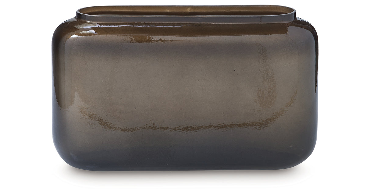 Sumner Gray/Gold Finish Vase from Ashley - Luna Furniture