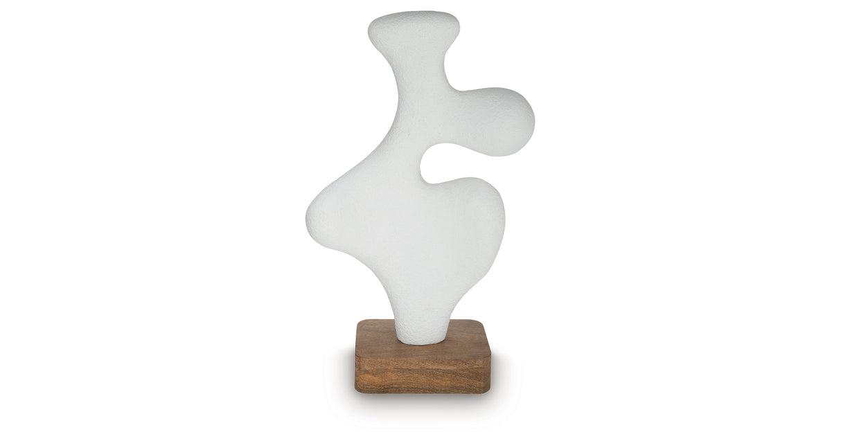 Lavarsen White/Brown Sculpture from Ashley Furniture - Luna Furniture