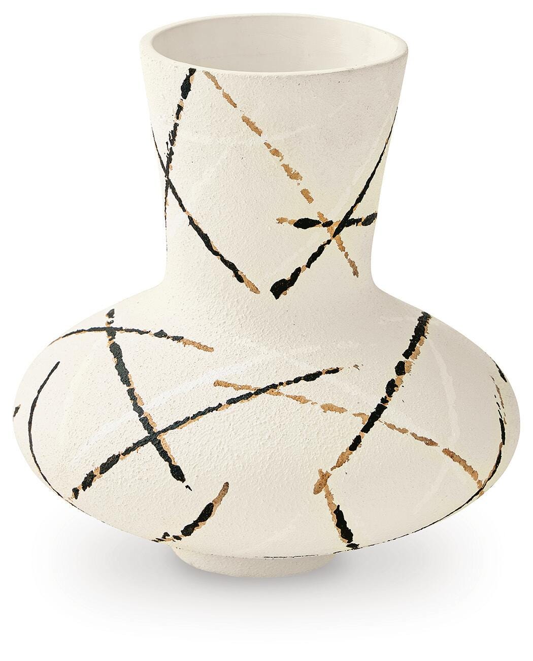 Brockford Cream/Black/Brown Vase from Ashley - Luna Furniture