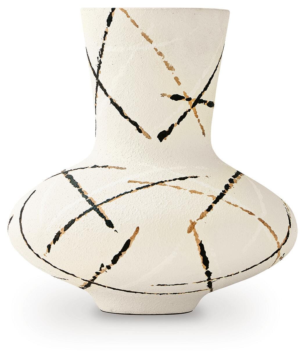 Brockford Cream/Black/Brown Vase from Ashley - Luna Furniture