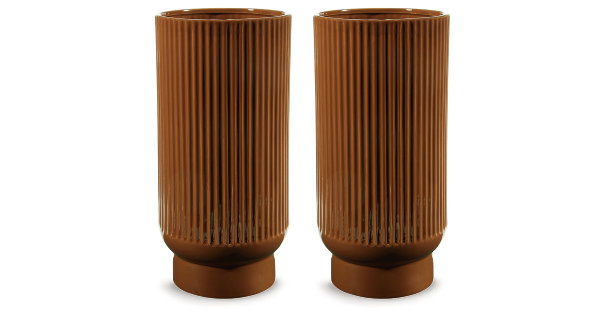 Avalyah Burnt Umber Vase from Ashley - Luna Furniture