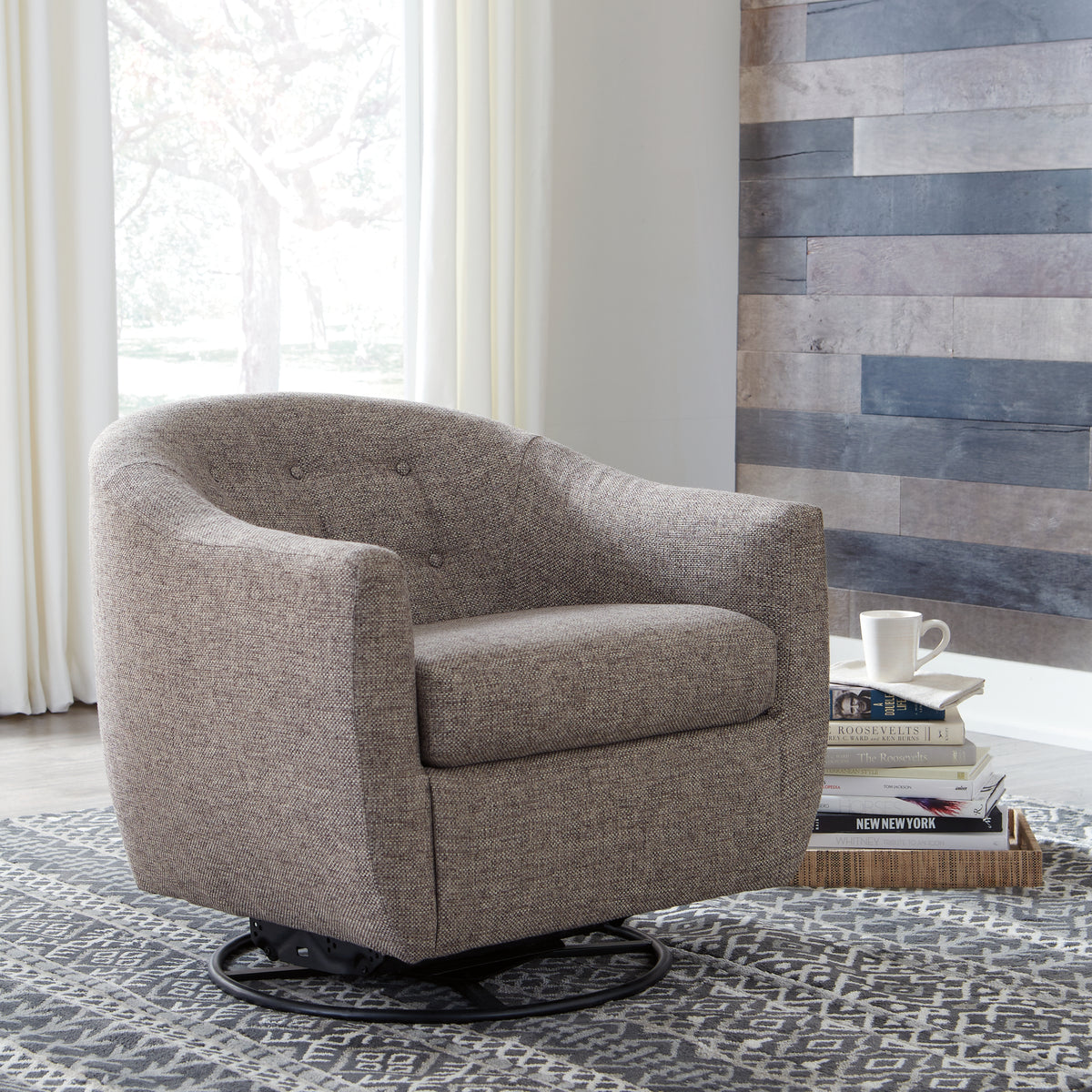 Upshur Taupe Accent Chair from Ashley Furniture - Luna Furniture
