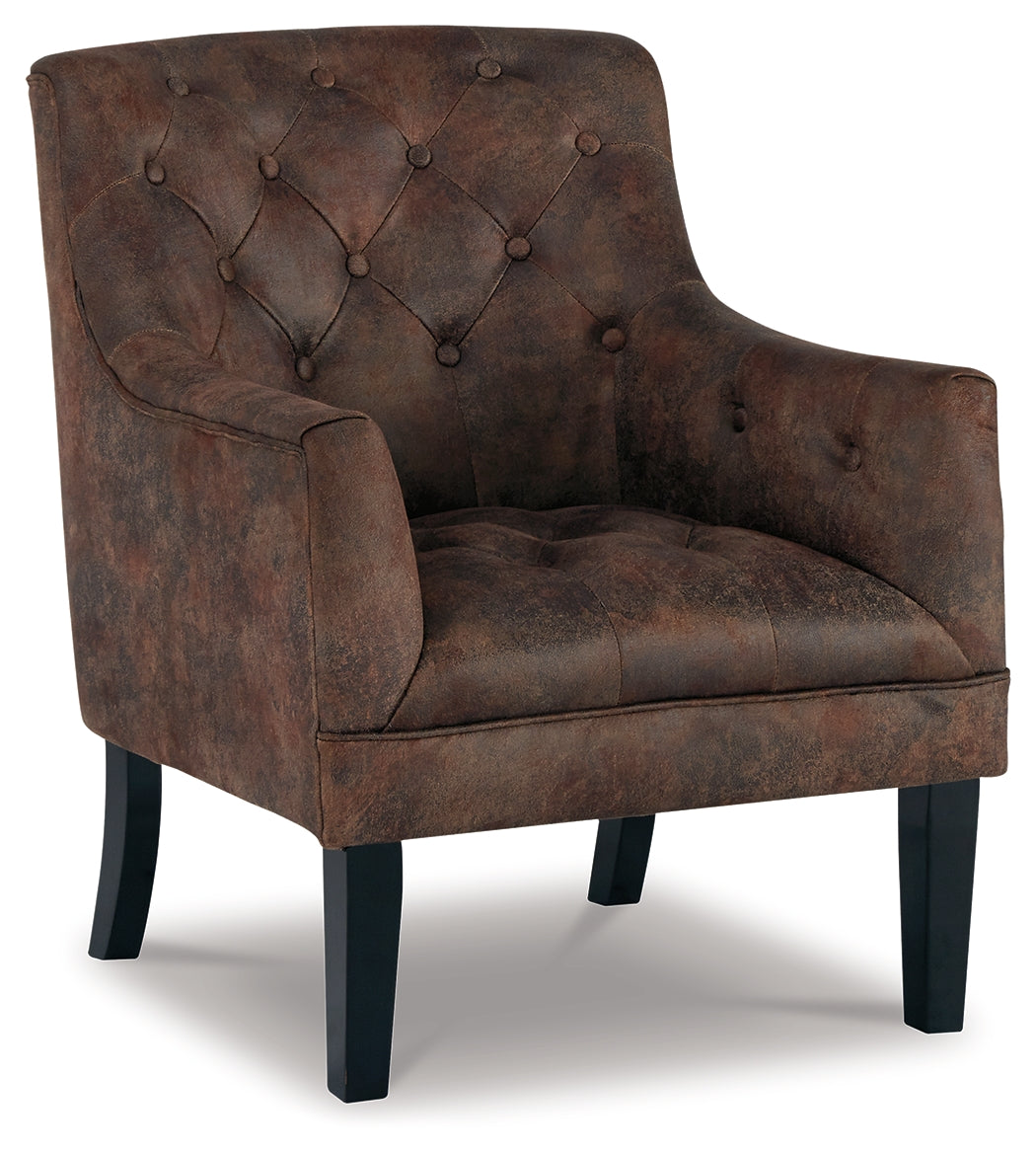 Drakelle Mahogany Accent Chair from Ashley Furniture - Luna Furniture