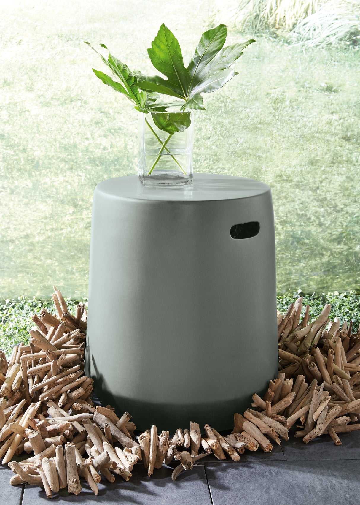 Kalmunds Gray Stool from Ashley - Luna Furniture