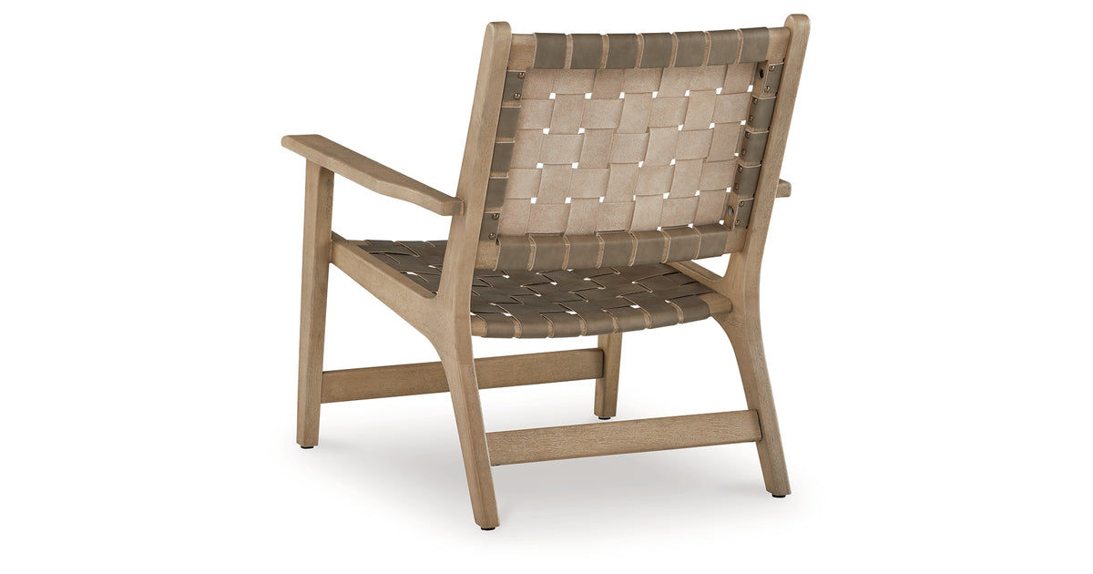 Jameset Taupe Accent Chair from Ashley - Luna Furniture