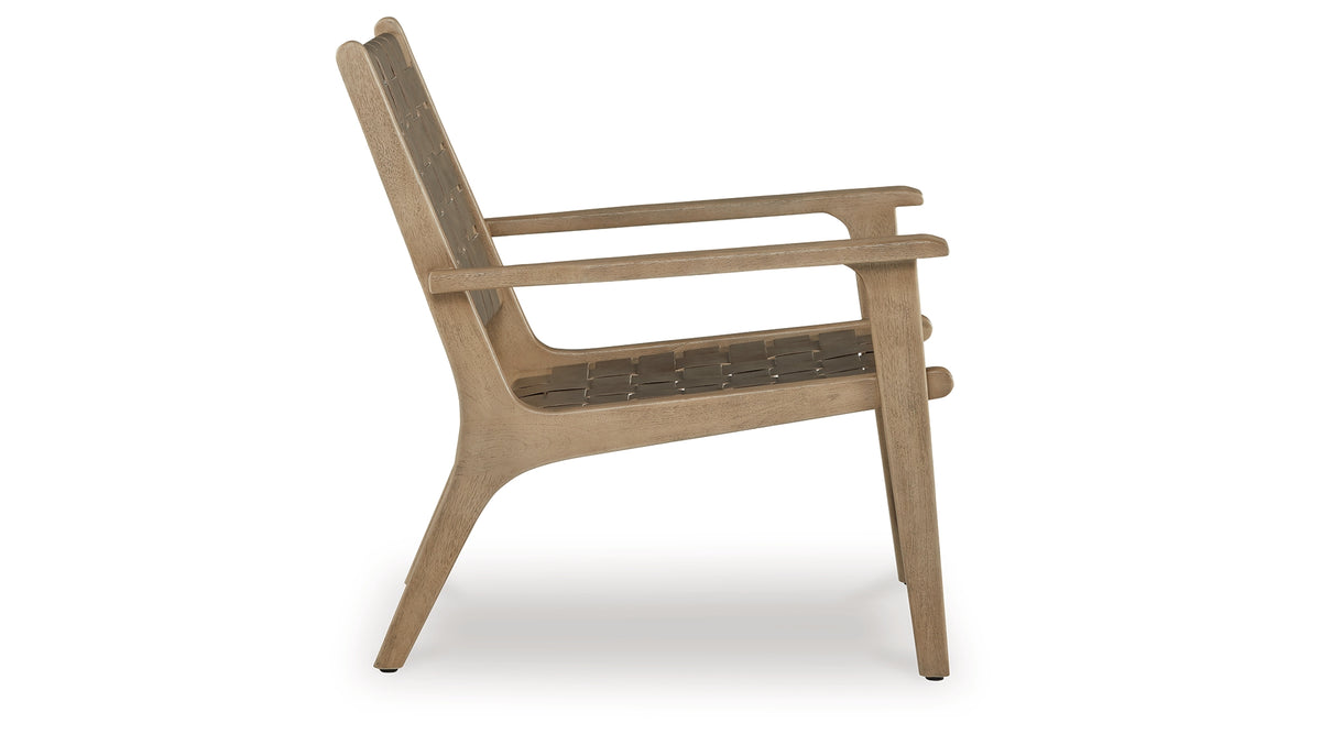Jameset Taupe Accent Chair from Ashley - Luna Furniture