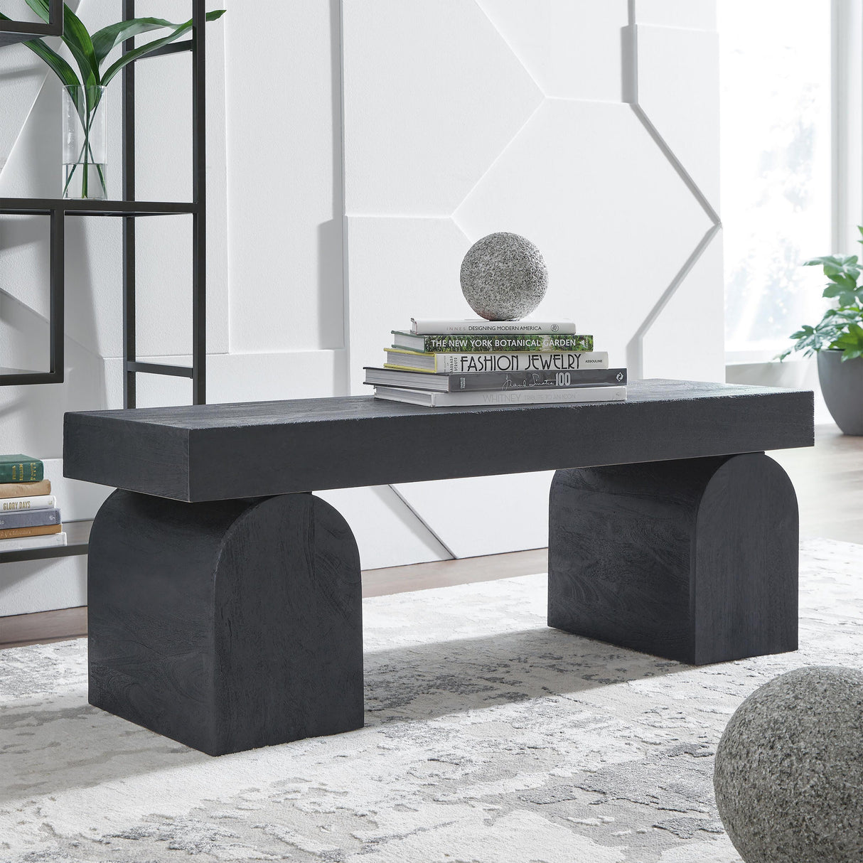 Holgrove Black Accent Bench