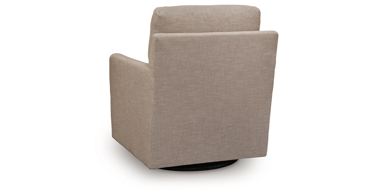 Freybourne Twill Swivel Accent Chair from Ashley Furniture - Luna Furniture