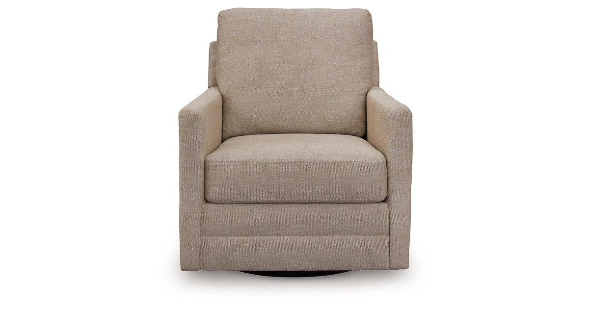 Freybourne Twill Swivel Accent Chair from Ashley Furniture - Luna Furniture
