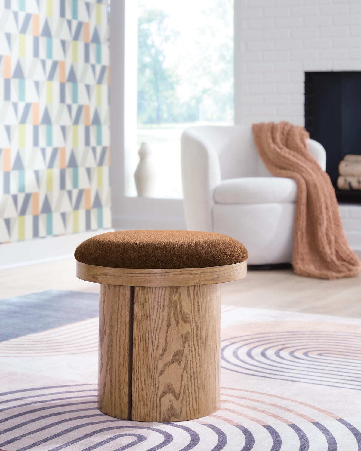Lewisen Clay Stool from Ashley - Luna Furniture