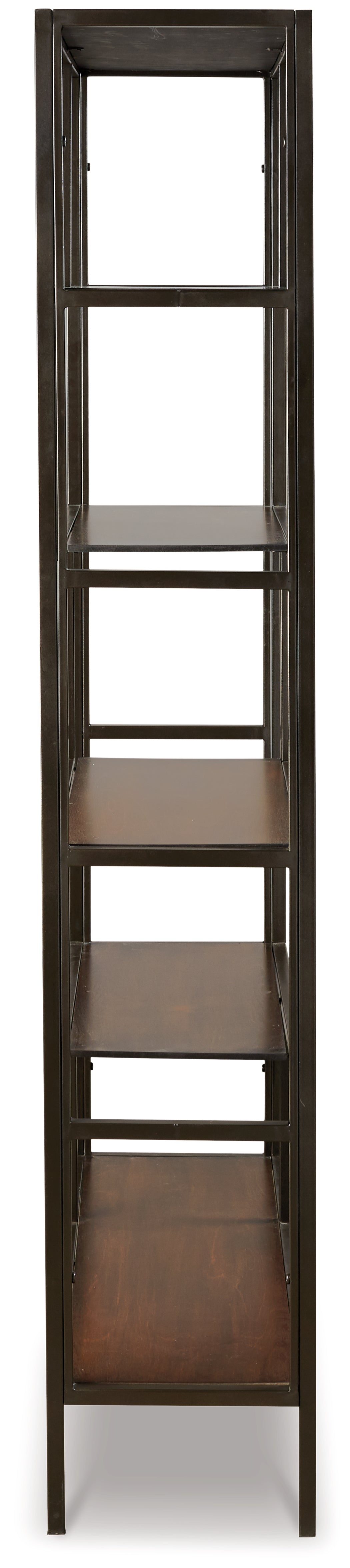 Frankwell Brown/Black Bookcase from Ashley Furniture - Luna Furniture