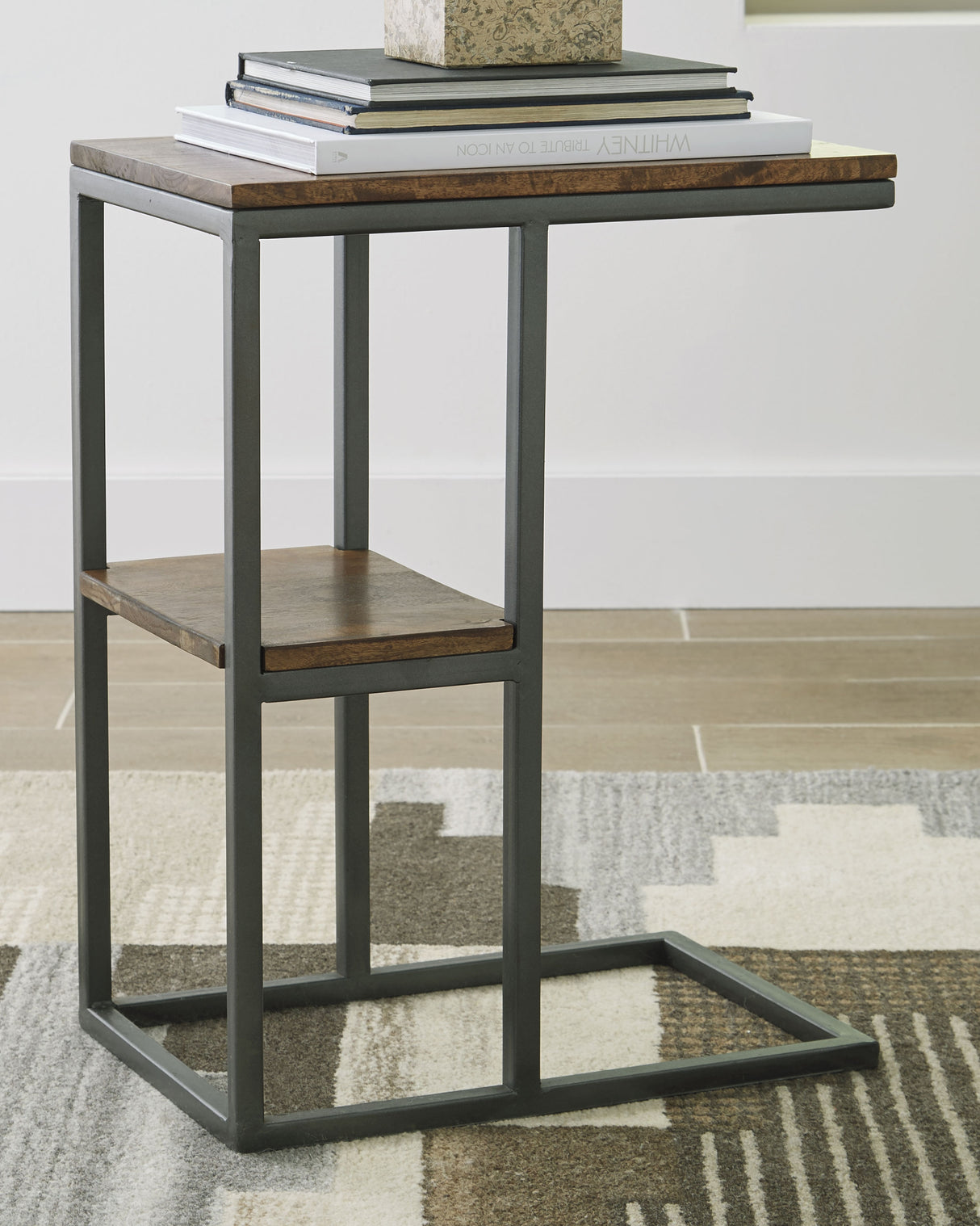 Forestmin Natural/Black Accent Table from Ashley - Luna Furniture