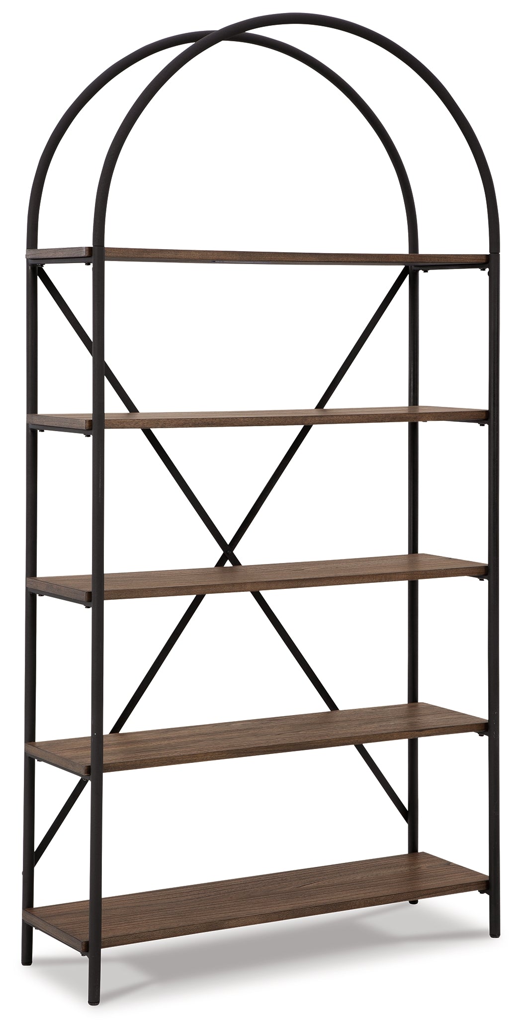Galtbury Brown/Black Bookcase from Ashley - Luna Furniture