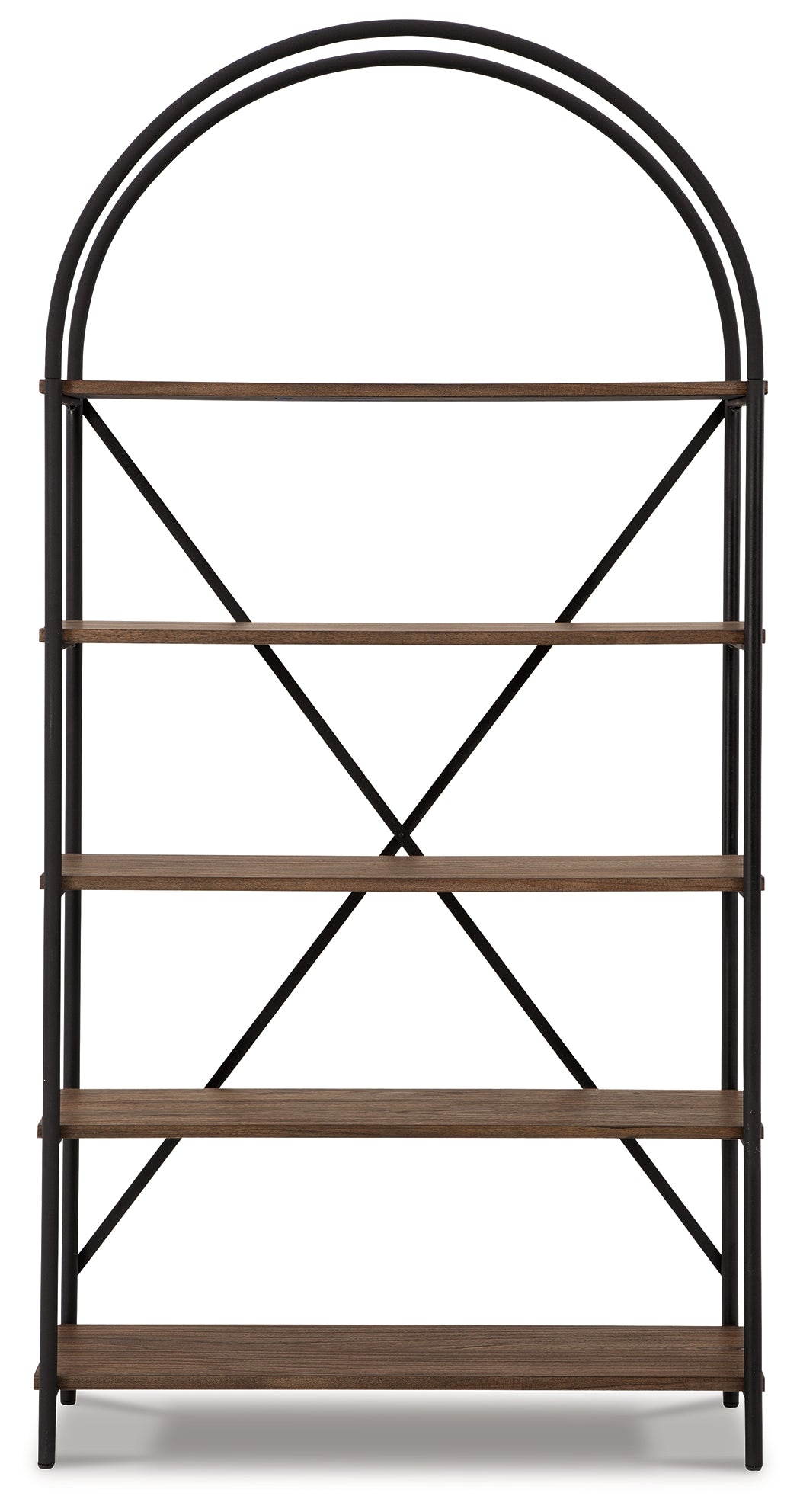 Galtbury Brown/Black Bookcase from Ashley - Luna Furniture