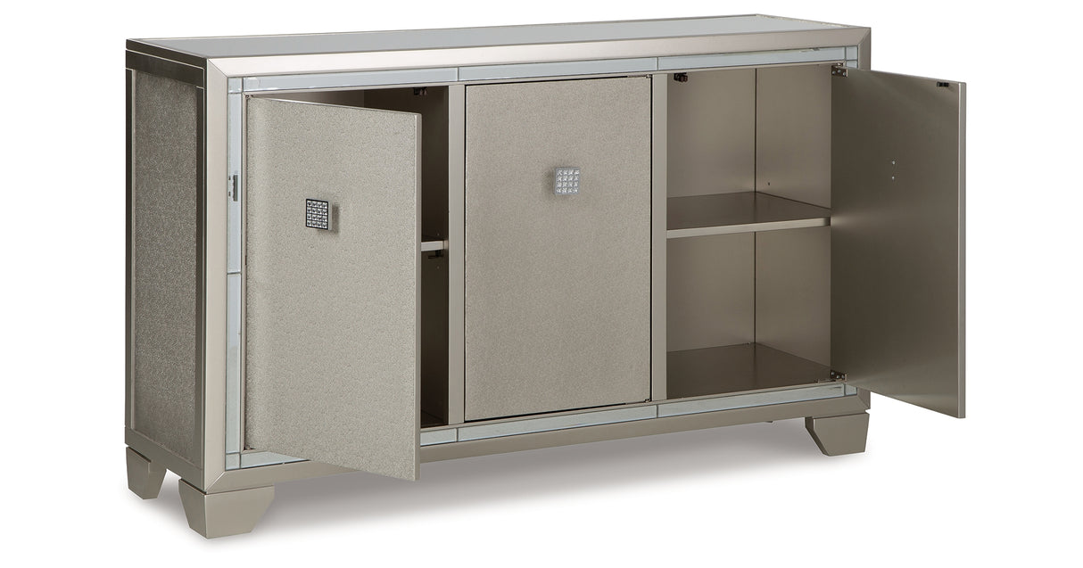 Chaseton Champagne Accent Cabinet from Ashley Furniture - Luna Furniture