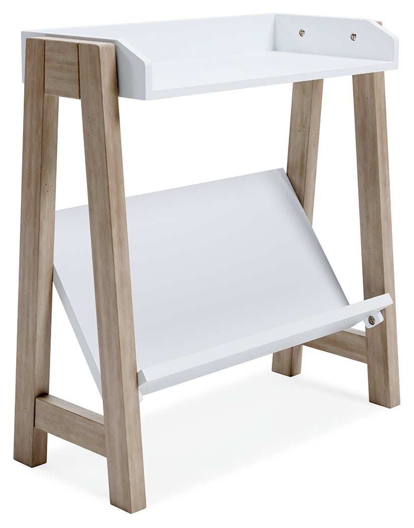 Blariden White/Tan Small Bookcase from Ashley - Luna Furniture