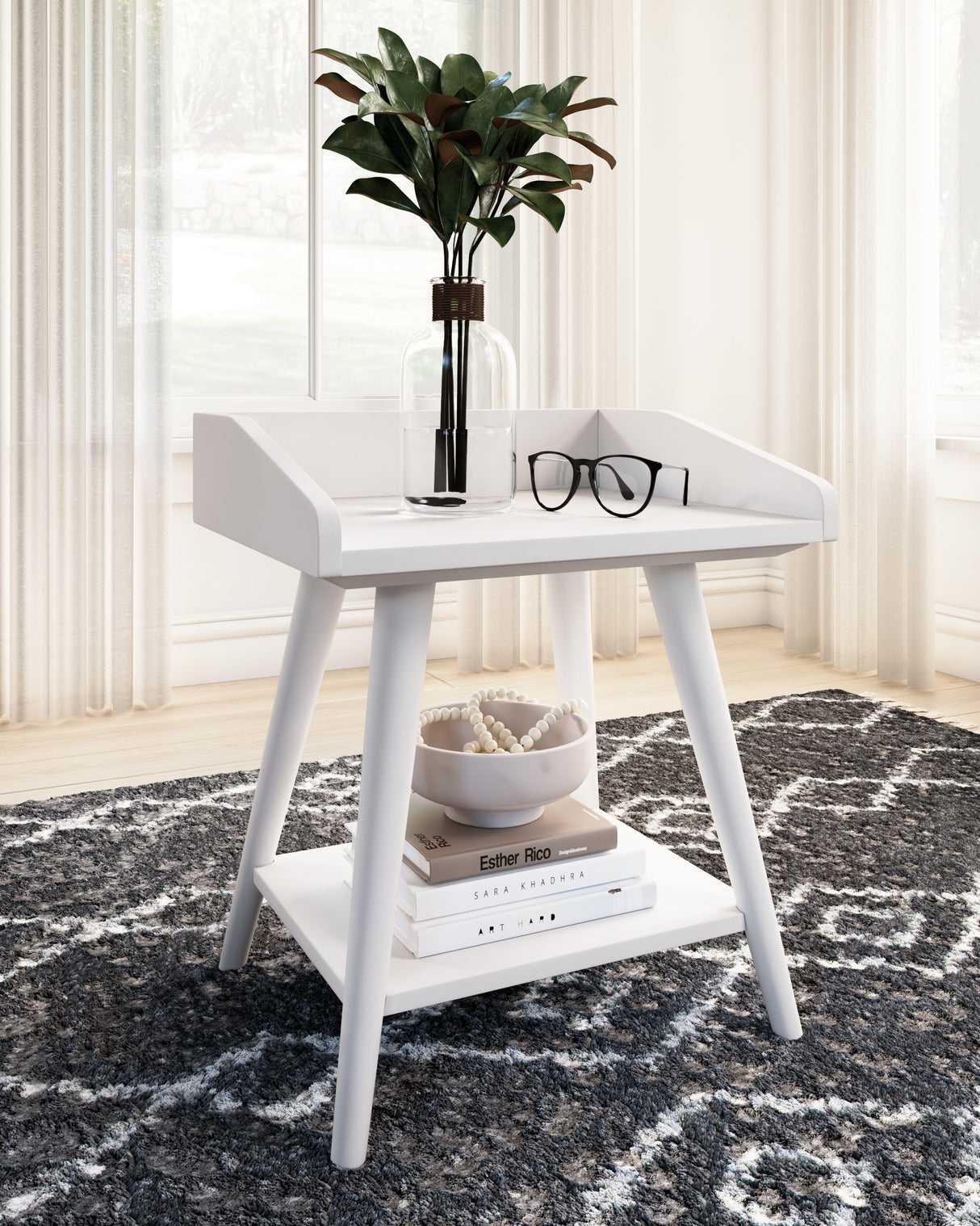 Blariden White Accent Table from Ashley - Luna Furniture