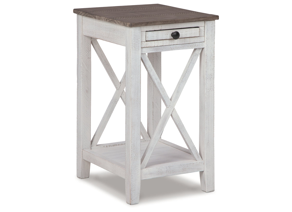 Adalane White/Gray Accent Table from Ashley - Luna Furniture