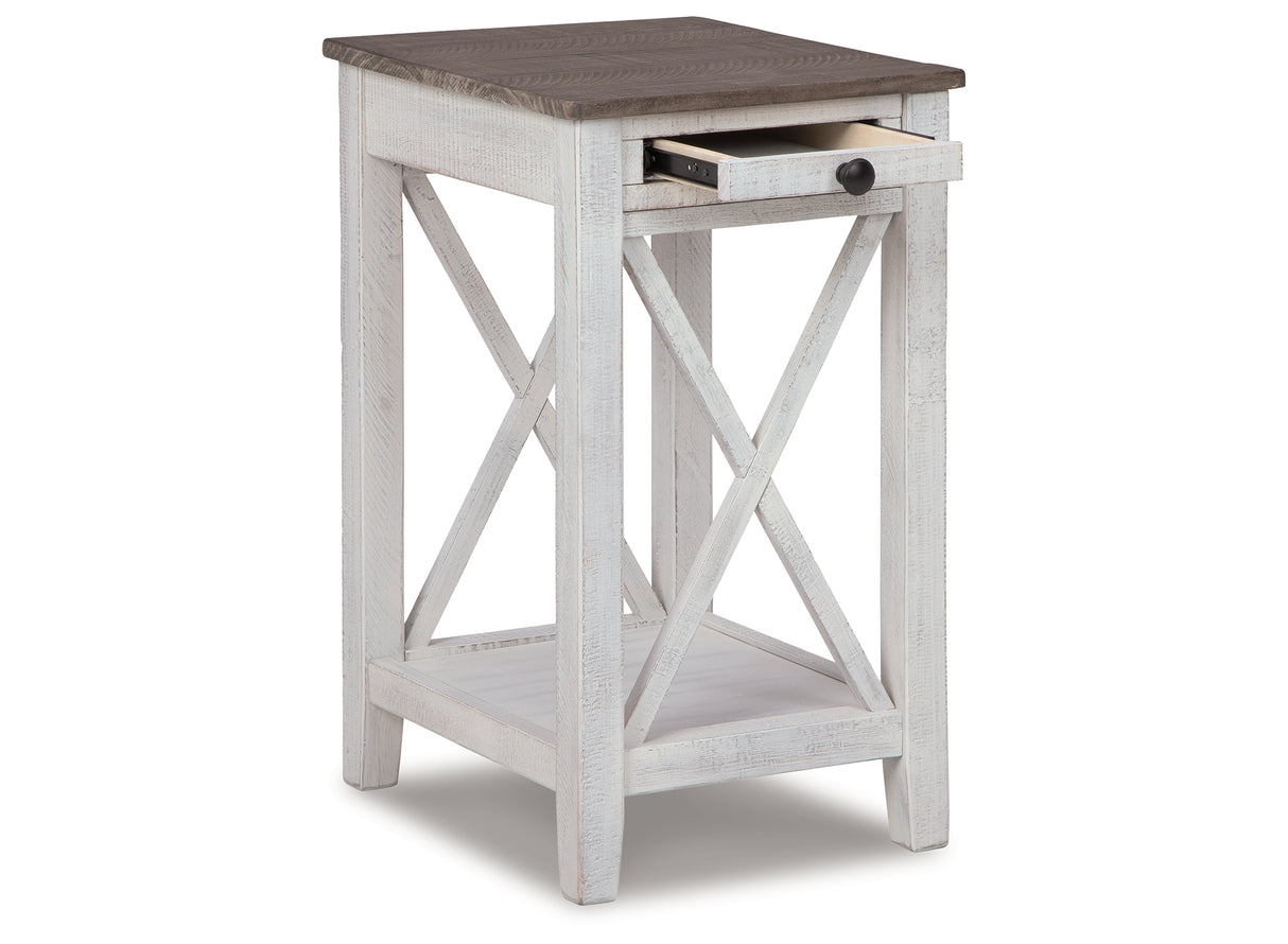 Adalane White/Gray Accent Table from Ashley - Luna Furniture