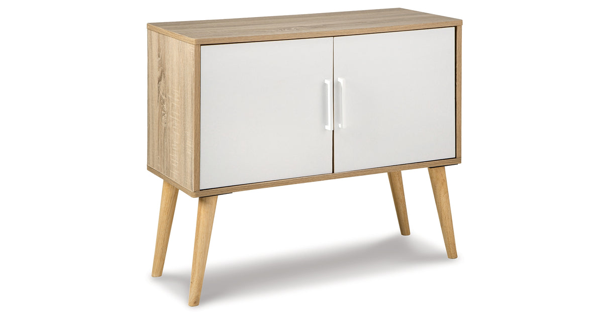 Orinfield Natural/White Accent Cabinet from Ashley - Luna Furniture