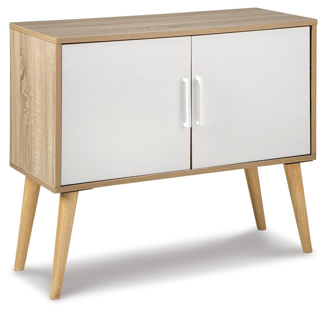 Orinfield Natural/White Accent Cabinet from Ashley Furniture - Luna Furniture