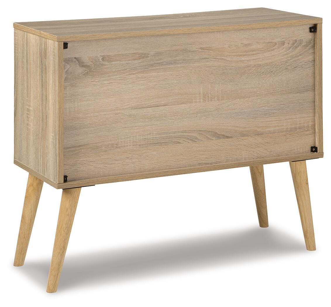 Orinfield Natural/White Accent Cabinet from Ashley Furniture - Luna Furniture