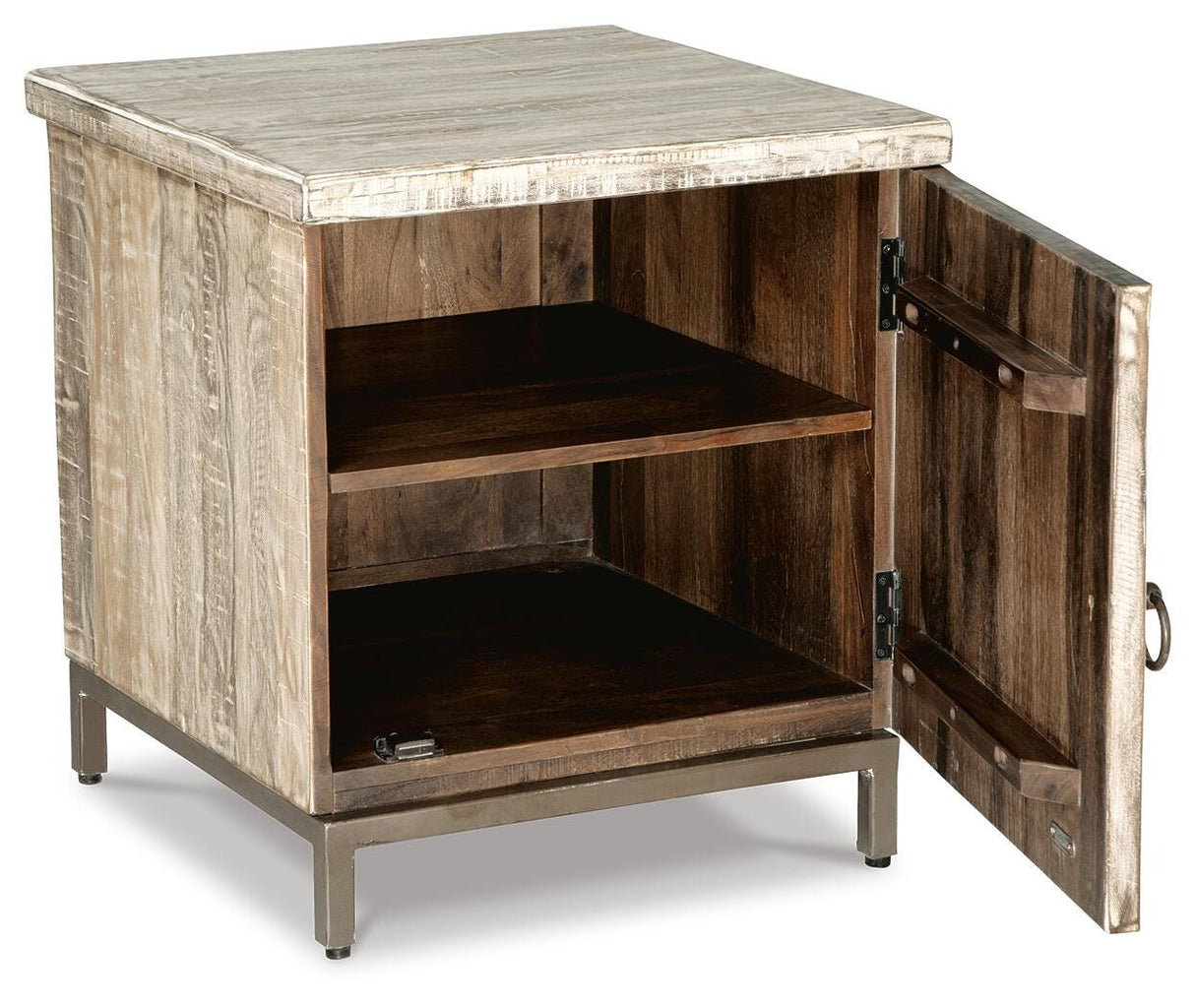 Laddford Whitewash Accent Cabinet from Ashley Furniture - Luna Furniture