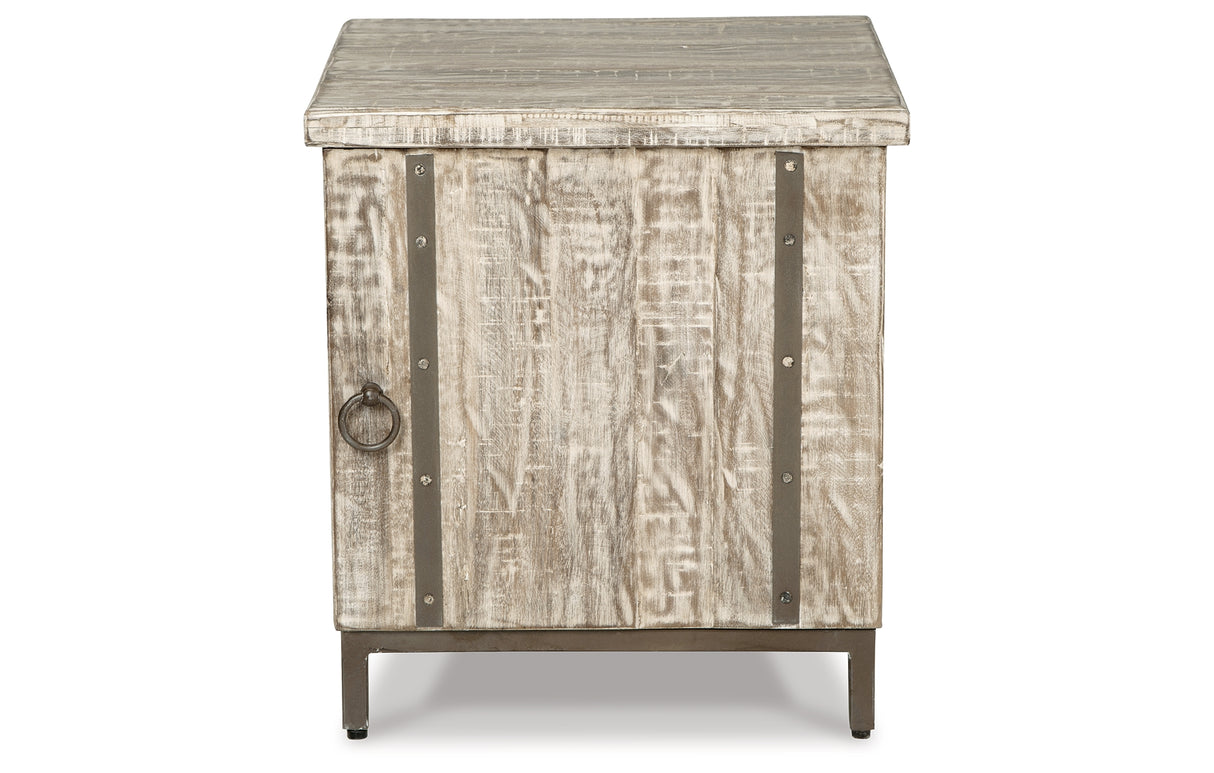 Laddford Whitewash Accent Cabinet from Ashley Furniture - Luna Furniture
