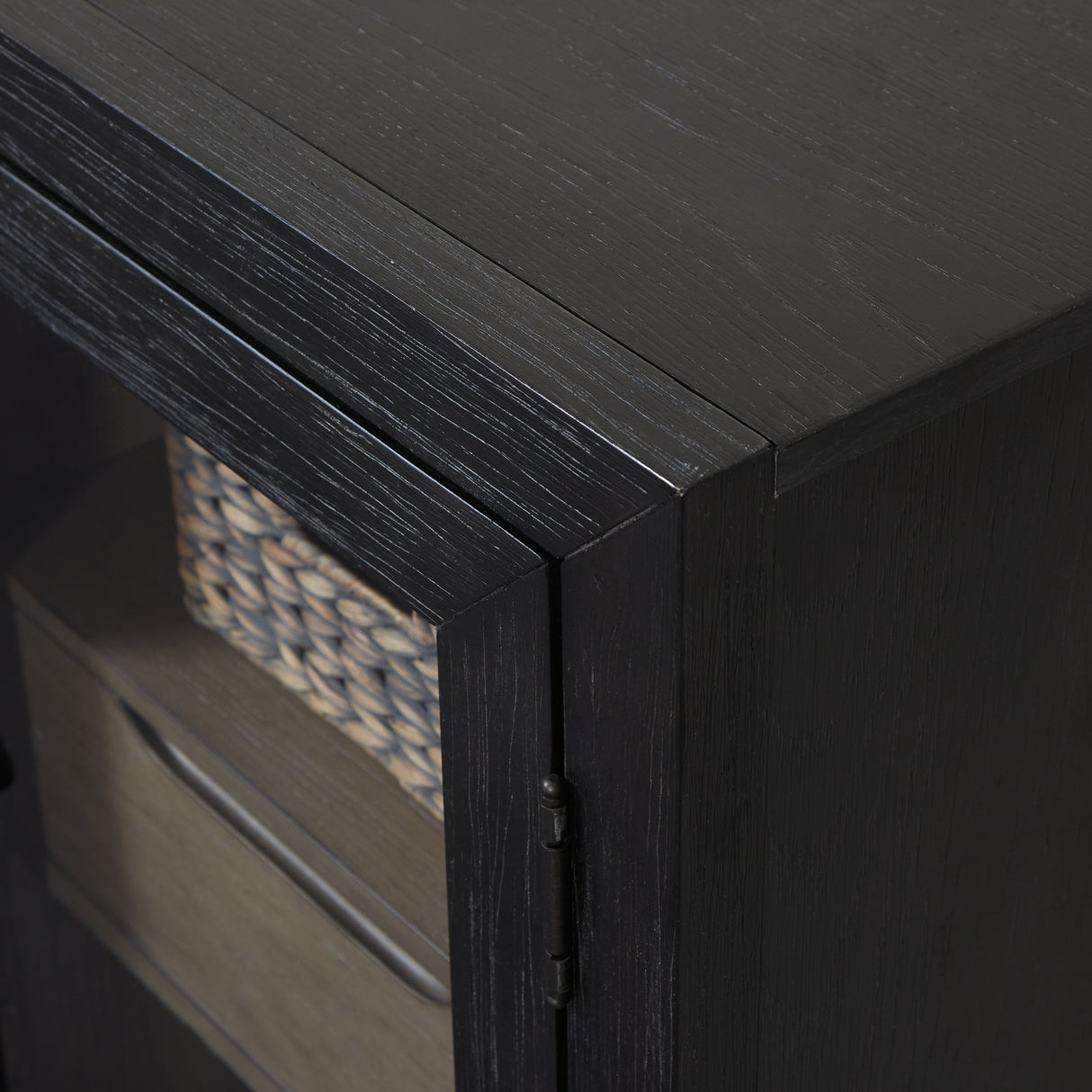 Lenston Black/Gray Accent Cabinet from Ashley Furniture - Luna Furniture