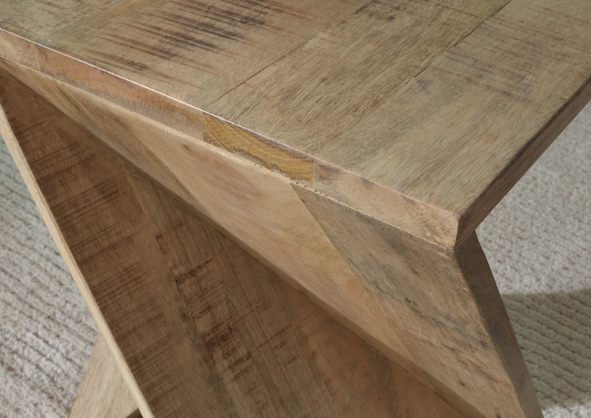 Zalemont Distressed Brown Accent Table from Ashley - Luna Furniture