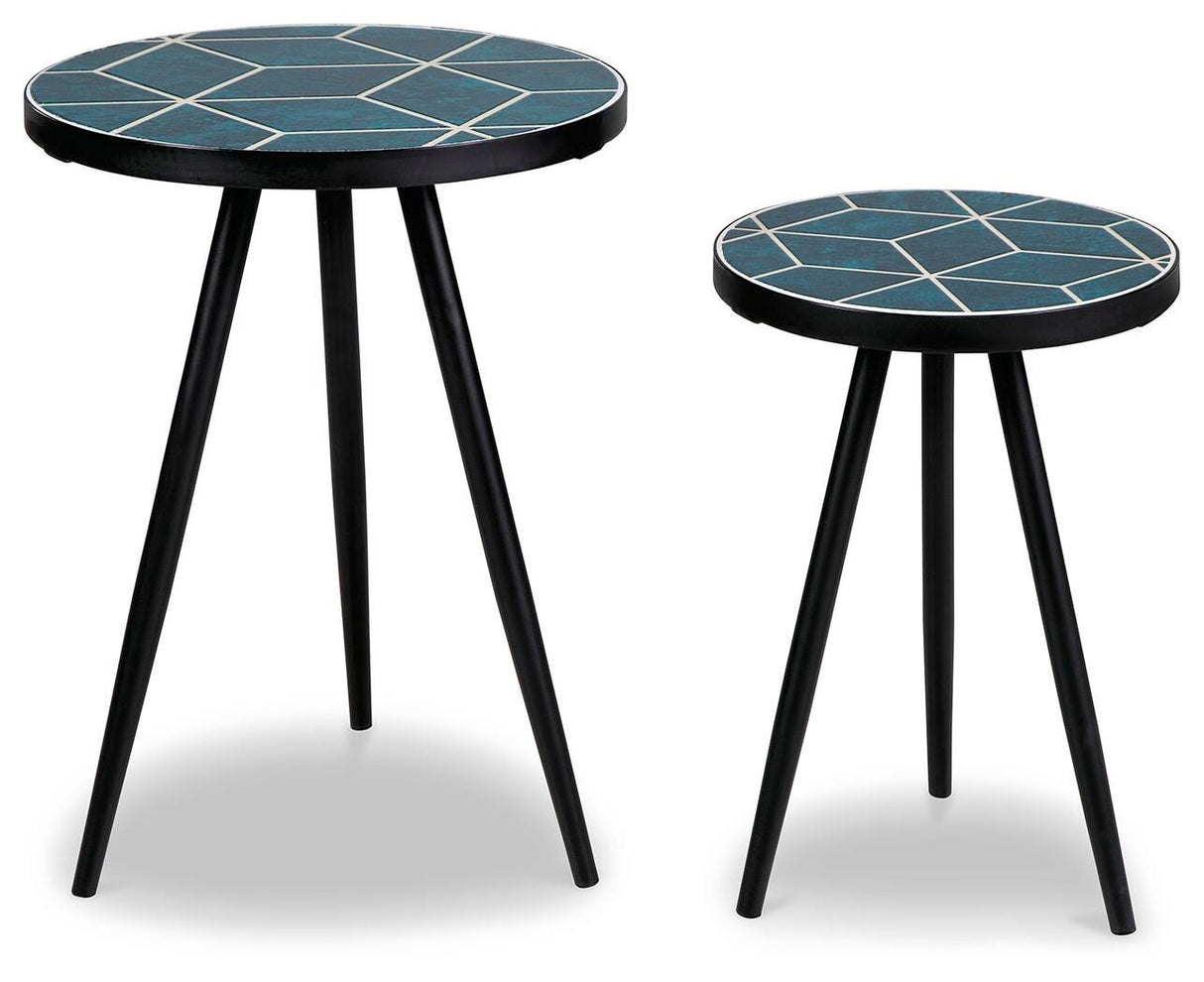 Clairbelle Teal Accent Table from Ashley Furniture - Luna Furniture
