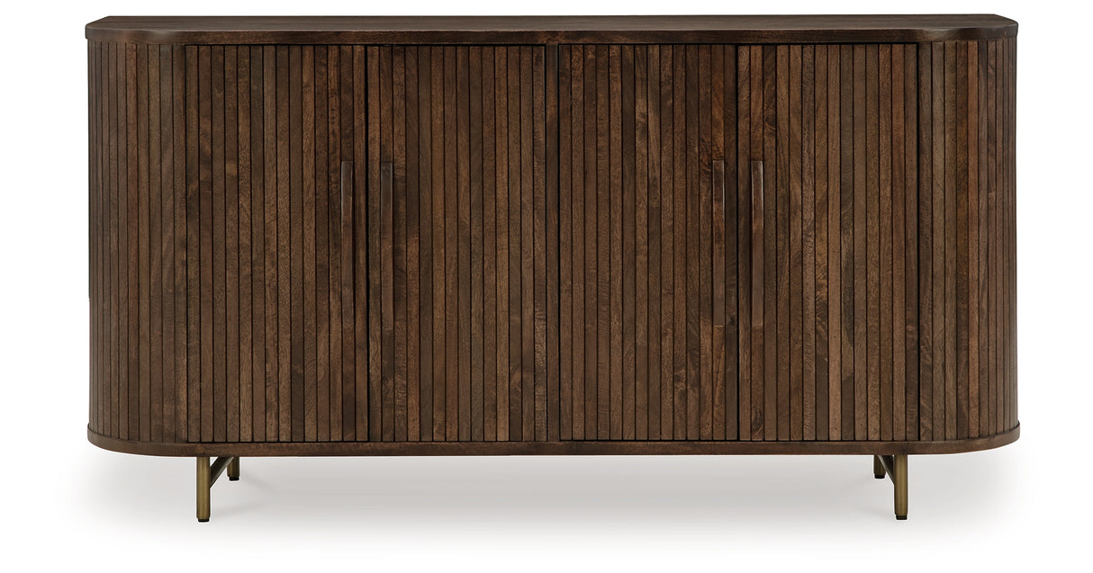Amickly Dark Brown Accent Cabinet from Ashley Furniture - Luna Furniture